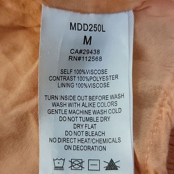 MISS ME Coral Embroidered Boho Dress - Picture 5 of 5